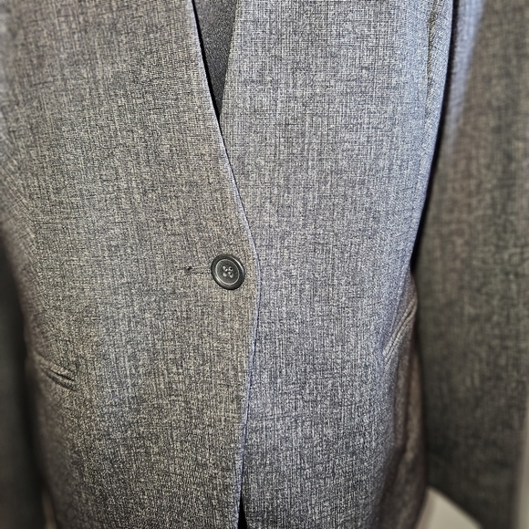 Banana Republic Blazer Size 12 Heather Charcoal Gray NWT - Picture 3 of 13